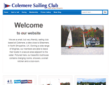 Tablet Screenshot of colemeresailing.org